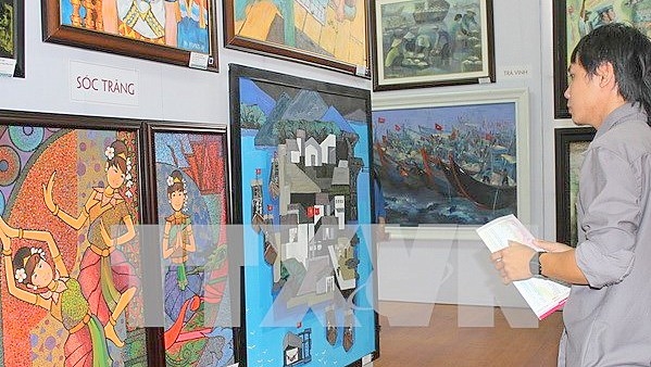 Ouverture de la 20e exposition des beaux-arts du delta du Mékong