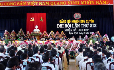 Đại hội lần thứ XX Đảng bộ huyện Duy Xuyên tỉnh Quảng Nam