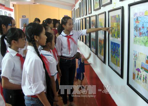 Thái Nguyên Trên 4 000 tác phẩm tham gia Triển lãm Mỹ thuật thiếu nhi lần thứ V