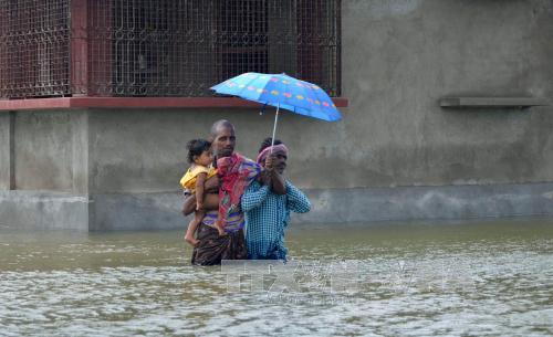 Flood in India kills about 100