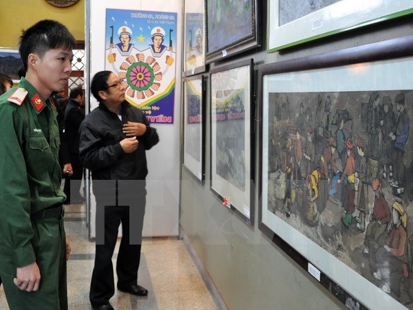 Tay Bac - Viet Bac fine art exhibition opens in Son La