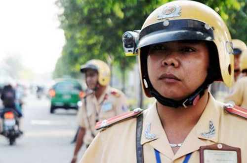Thanh Hóa CSGT gắn camera trên mũ xử lý vi phạm giao thông