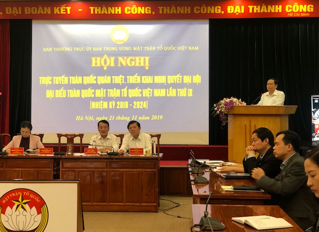 Cán bộ Mặt trận phải gương mẫu trong thực hiện nhiệm vụ