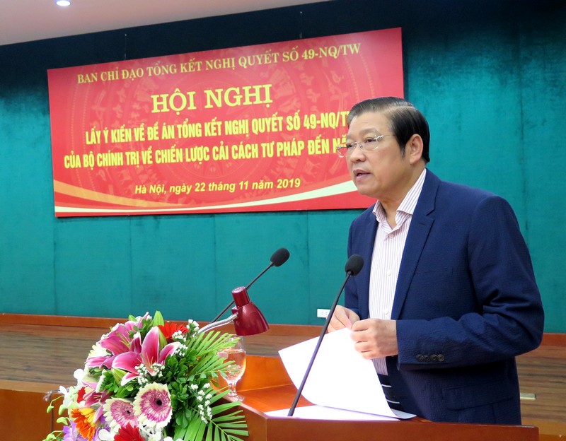 Lấy ý kiến về Đề án Tổng kết Nghị quyết “Chiến lược cải cách tư pháp đến năm 2020”