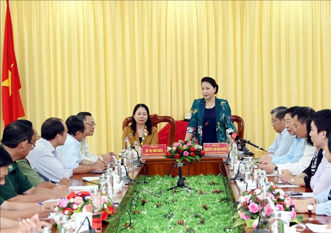Chủ tịch Quốc hội Nguyễn Thị Kim Ngân thăm làm việc tại tỉnh An Giang