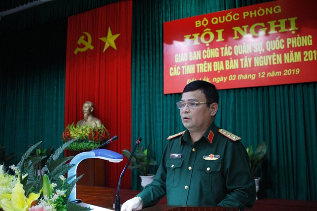 Giao ban công tác quân sự, quốc phòng các tỉnh trên địa bàn Tây Nguyên