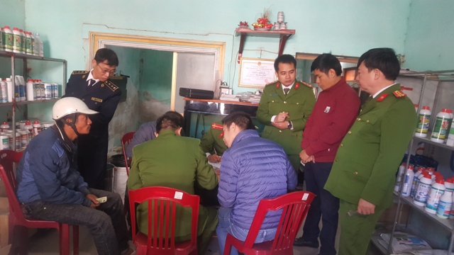 Nam Định Phát hiện vụ bán hóa chất cấm sử dụng
