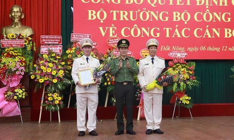 Bổ nhiệm Giám đốc Công an tỉnh Đắk Lắk và Đắk Nông