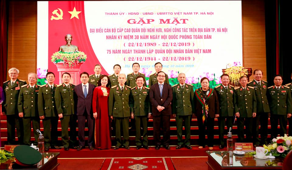 Hà Nội Gặp mặt đại biểu cán bộ cấp cao quân đội nghỉ hưu, nghỉ công tác