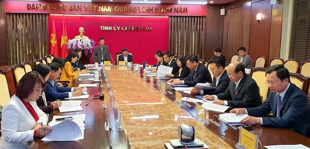 Đoàn kiểm tra của Bộ Chính trị làm việc với Ban Thường vụ Tỉnh ủy Quảng Ninh