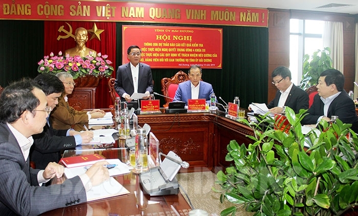 Cần đẩy mạnh thực hiện NQTW 4 gắn với quy định nêu gương