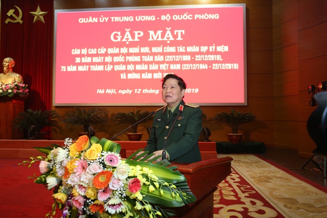 Gặp mặt đại biểu cán bộ cao cấp Quân đội nghỉ hưu, nghỉ công tác khu vực phía Bắc