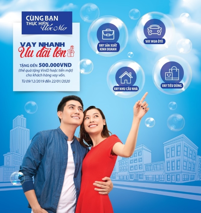 Vay vốn nhanh, lãi suất thấp - Nhận ngay quà tặng 500 000 đồng