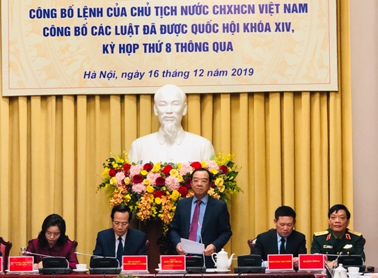 Công bố Lệnh của Chủ tịch nước về 11 Luật mới