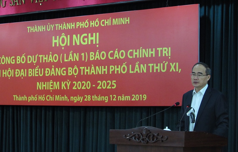 Công bố Dự thảo lần 1 Báo cáo chính trị Đại hội đại biểu Đảng bộ TP Hồ Chí Minh lần thứ XI