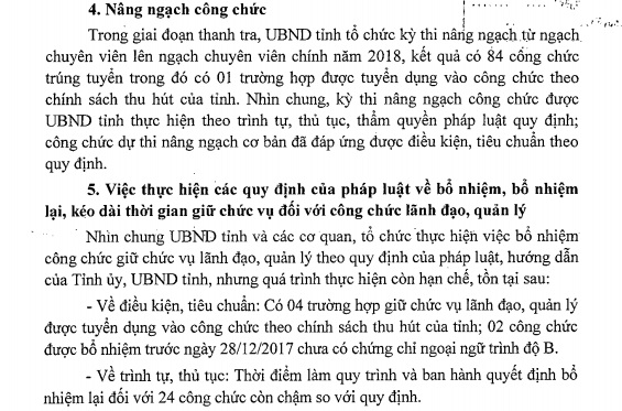 Công bố kết luận thanh tra việc tuyển dụng, quản lý công chức của tỉnh Phú Thọ