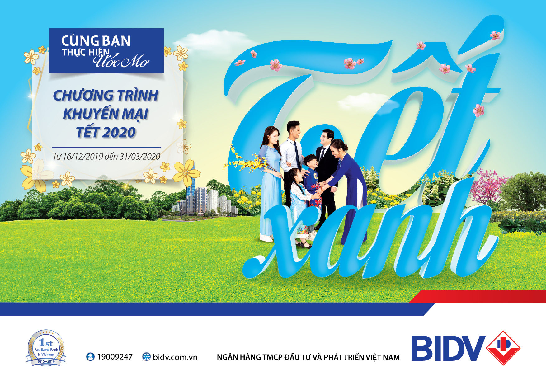 BIDV tặng khách hàng 42 tỷ đồng với Chương trình “Tết xanh”
