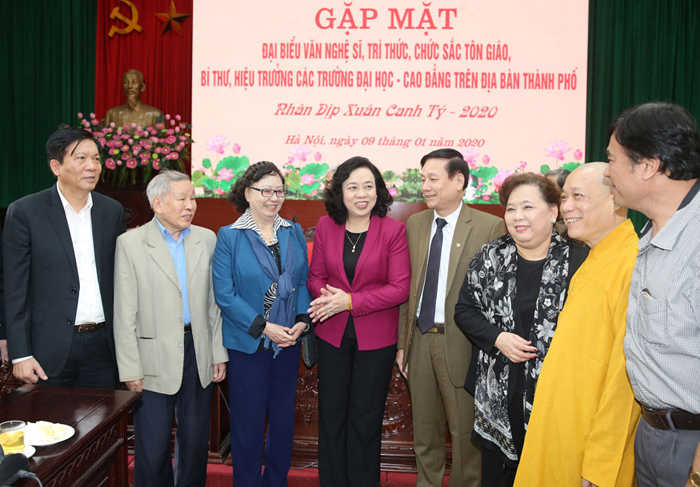 Văn nghệ sĩ, trí thức, chức sắc tôn giáo đồng hành, sáng tạo cùng sự phát triển của Thủ đô