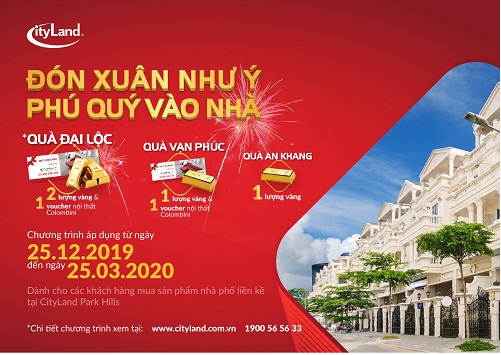 Ưu đãi hấp dẫn cho khách hàng mua Nhà Phố dịp đầu năm