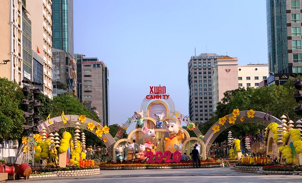 Sắc Xuân trên Thành phố mang tên Bác