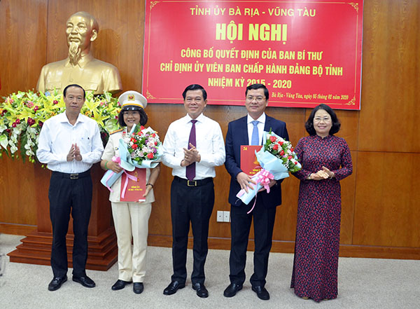 Ban Bí thư chỉ định 2 Ủy viên Ban Chấp hành Đảng bộ tỉnh Bà Rịa- Vũng Tàu