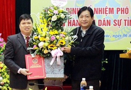 Trao Quyết định bổ nhiệm Phó Cục trưởng Cục THADS Vĩnh Phúc