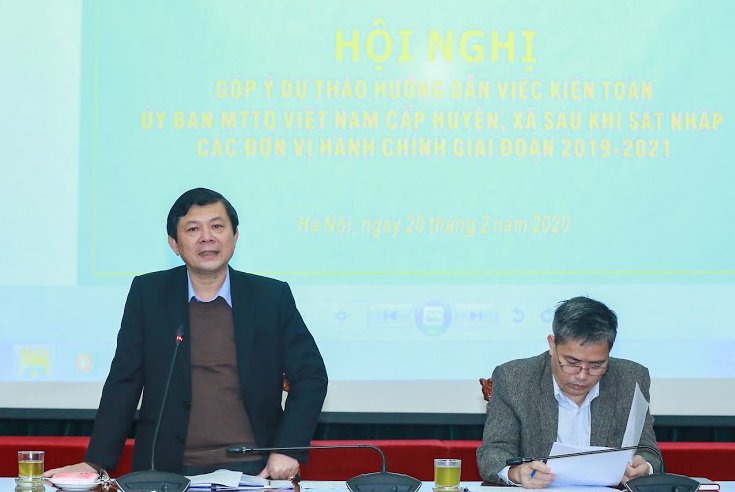 Kiện toàn Mặt trận cấp huyện, xã sau khi sắp xếp, sáp nhập các đơn vị hành chính