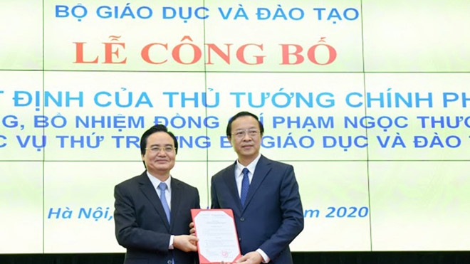 Công bố Quyết định điều động, bổ nhiệm tân Thứ trưởng Bộ Giáo dục và Đào tạo Phạm Ngọc Thưởng
