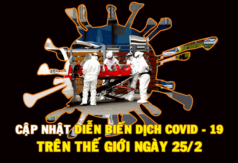 Infographic Cập nhật diễn biến dịch Covid-19 trên thế giới ngày 25 2