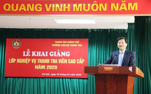 Khai giảng lớp Nghiệp vụ Thanh tra viên cao cấp năm 2020