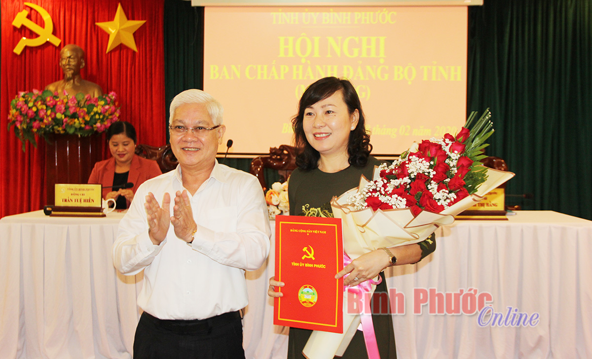 Đồng chí Huỳnh Thị Hằng giữ chức Phó Bí thư Thường trực Tỉnh ủy Bình Phước
