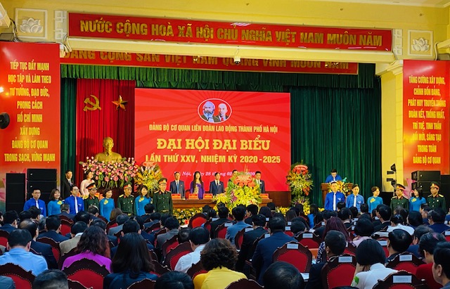 Đảng bộ cơ quan Liên đoàn Lao động TP Hà Nội tổ chức đại hội điểm