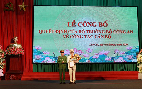 Công bố quyết định bổ nhiệm Giám đốc Công an tỉnh Lào Cai