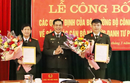 Hà Tĩnh Bổ nhiệm Thủ tưởng 2 cơ quan Cảnh sát điều tra và An ninh điều tra tỉnh