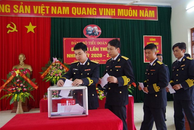Đại hội điểm trong Đảng bộ Lữ đoàn 147 Hải quân nhiệm kỳ 2020-2025
