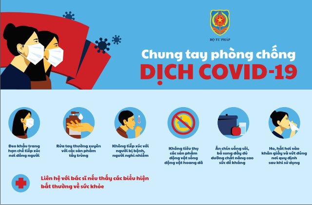 Bộ Tư pháp tăng cường phòng, chống dịch Covid-19