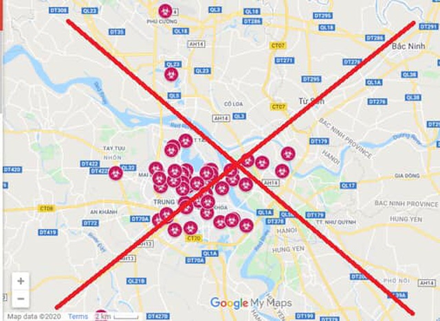 Công an Hà Nội lên tiếng về “bản đồ Covid-19”