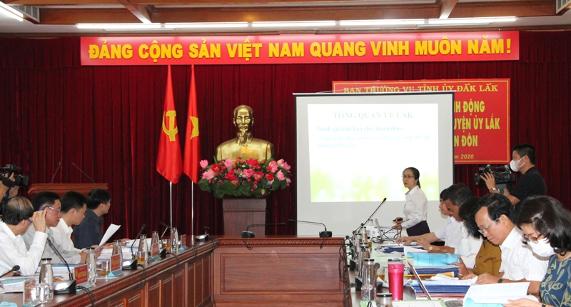 Đắk Lắk 9 ứng viên tham gia dự tuyển chức danh Bí thư Huyện ủy Lắk và Buôn Đôn
