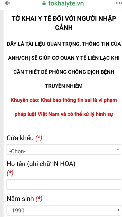 Bốn việc khách nhập cảnh Việt Nam cần làm ngay để phòng COVID-19