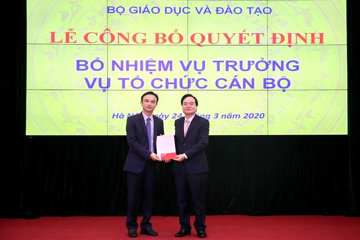 Bộ Giáo dục và Đào tạo bổ nhiệm hai Vụ trưởng