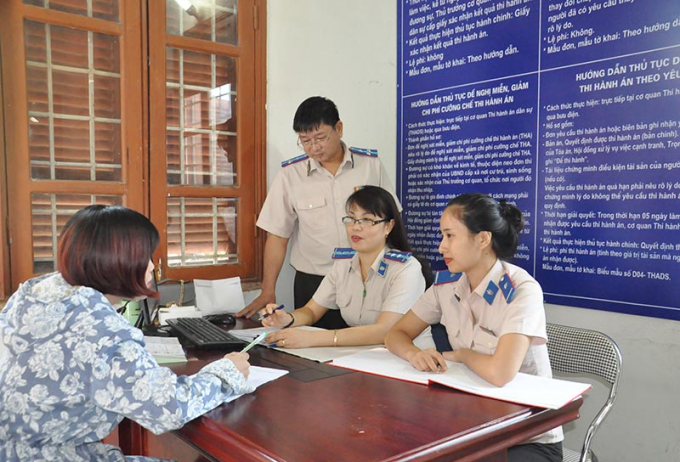 Nhận đơn yêu cầu thi hành án qua dịch vụ bưu chính, phần mềm trực tuyến

​