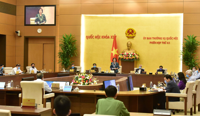 Bế mạc Phiên họp thứ 43 của Ủy ban Thường vụ Quốc hội