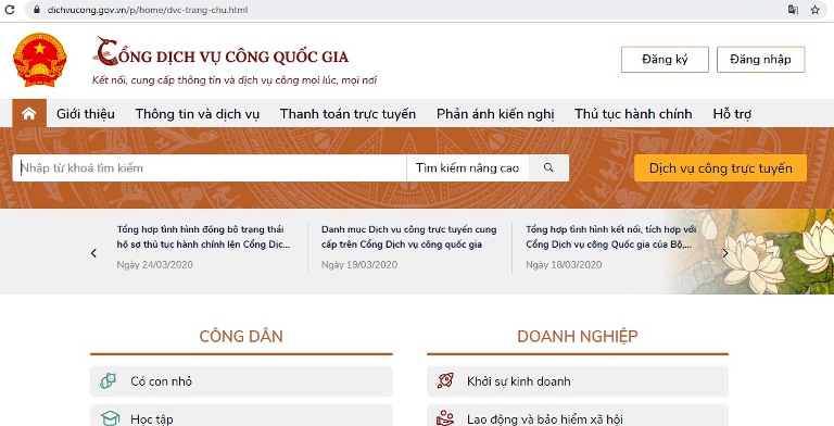 Hoàn thiện một số dịch vụ công cung cấp trên Cổng Dịch vụ công Quốc gia