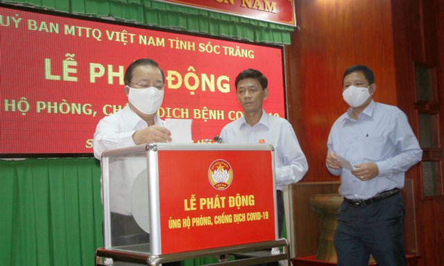 Sóc Trăng phát động ủng hộ phòng, chống COVID-19