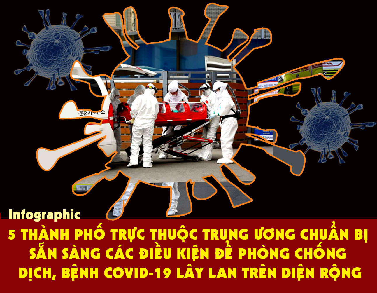 Infographic 5 thành phố chuẩn bị các điều kiện ứng phó với COVID-19