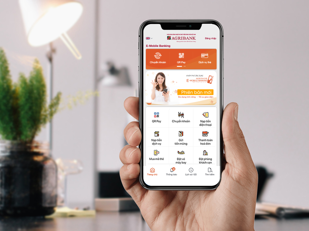 Cùng Agribank thanh toán không tiếp xúc, không tiền mặt tránh dịch Covid-19