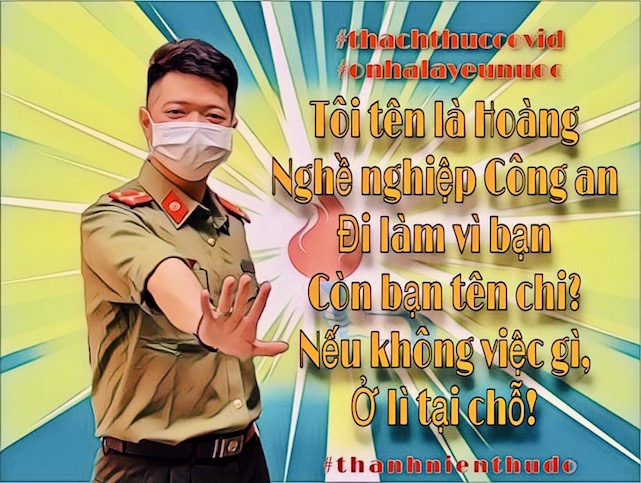 Lan toả thông điệp “Ở nhà là yêu nước”