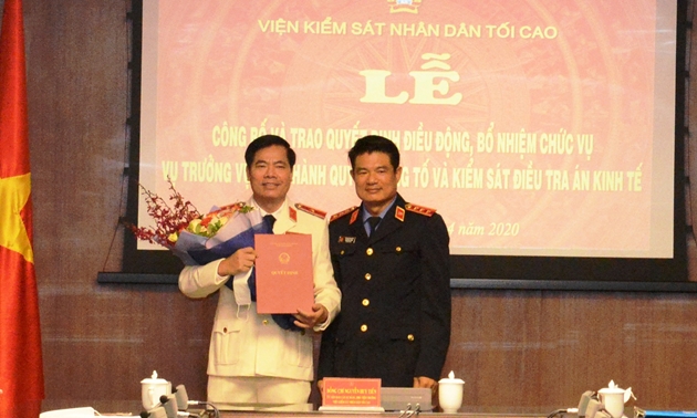 Viện Kiểm sát nhân dân tối cao bổ nhiệm Vụ trưởng Vụ 3