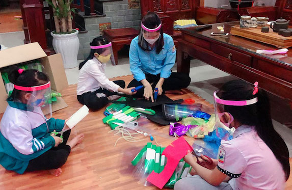 Thiếu nhi Thủ đô chung sức tham gia chống dịch COVID-19