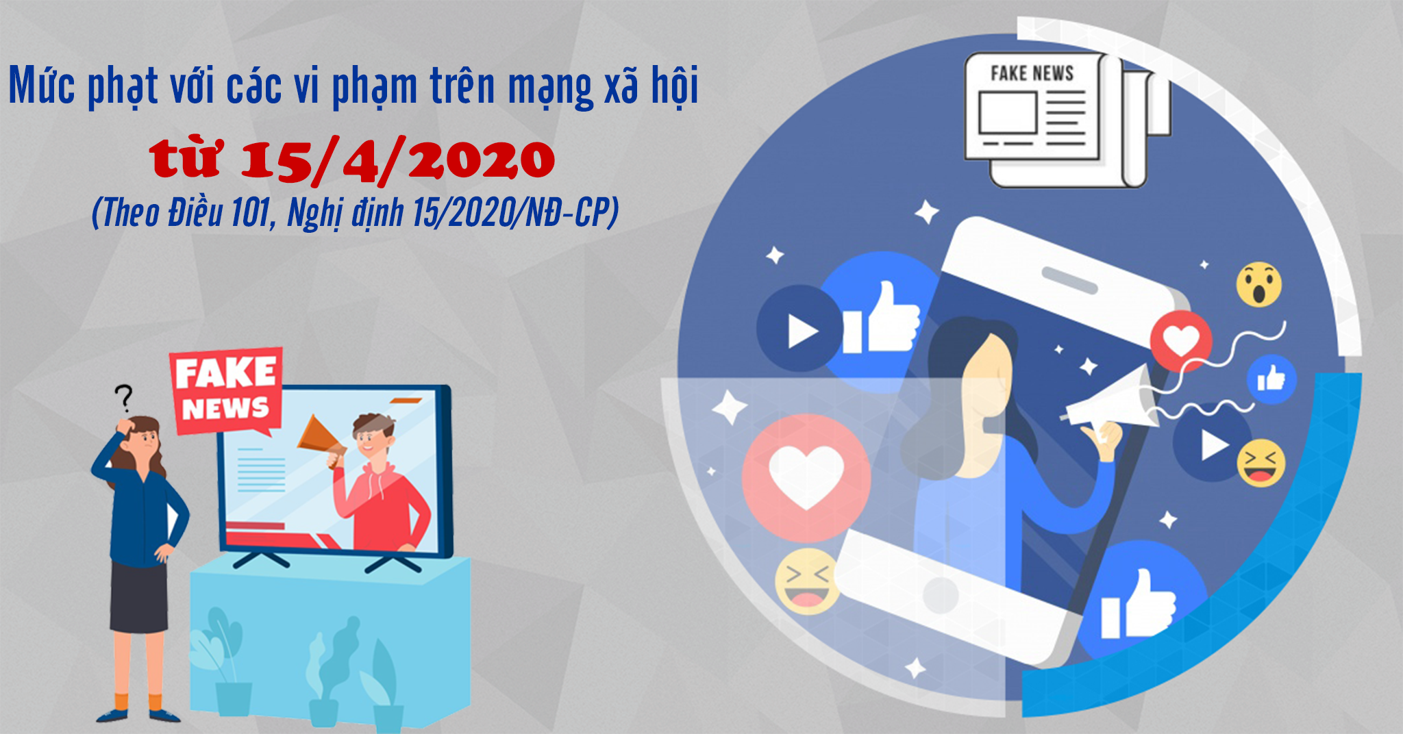 [Infographic] Mức phạt với các vi phạm trên mạng xã hội từ 15 4 2020